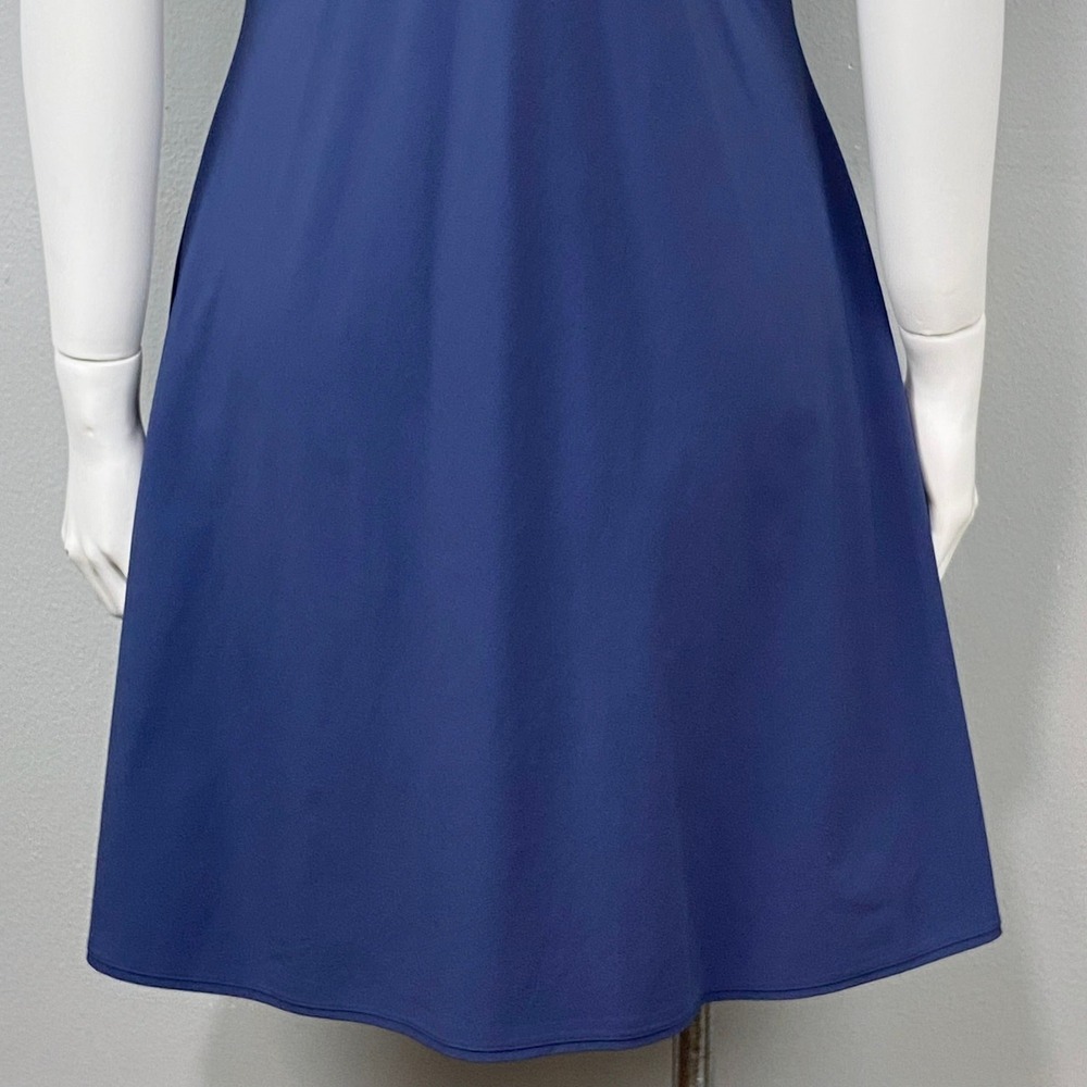 Outdoor Voices Exercise Dress Womens Size L Navy Blue Racerback Shorts Pocket - Picture 9 of 10